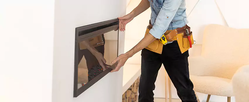 Metal Fireplace Installation in Arlington, Texas