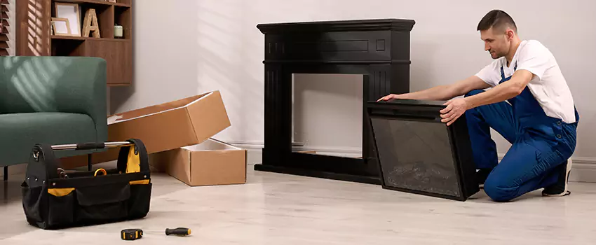 Old Rusted Metal Fireplace Repair And Replacement in Arlington, TX