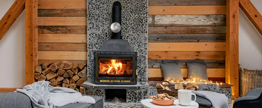 Thelin Hearth Products Direct Vent Gas Stove Fireplace Inspection in Arlington, Texas